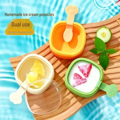 Silicone Ice Cream Mold for Kids - Food-Grade Popsicle, Ice Cake, and Cheese Stick Maker