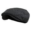 Men's Classic Herringbone Tweed Wool Blend Newsboy Ivy Hat