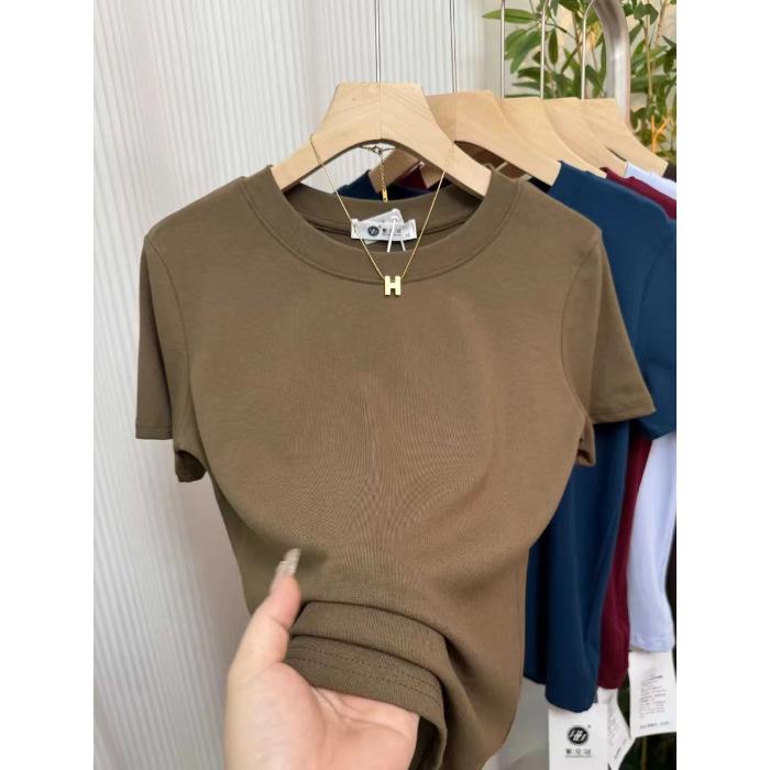 A6 High-Stretch Slim Fit T-Shirt, 92% Cotton, 8% Spandex