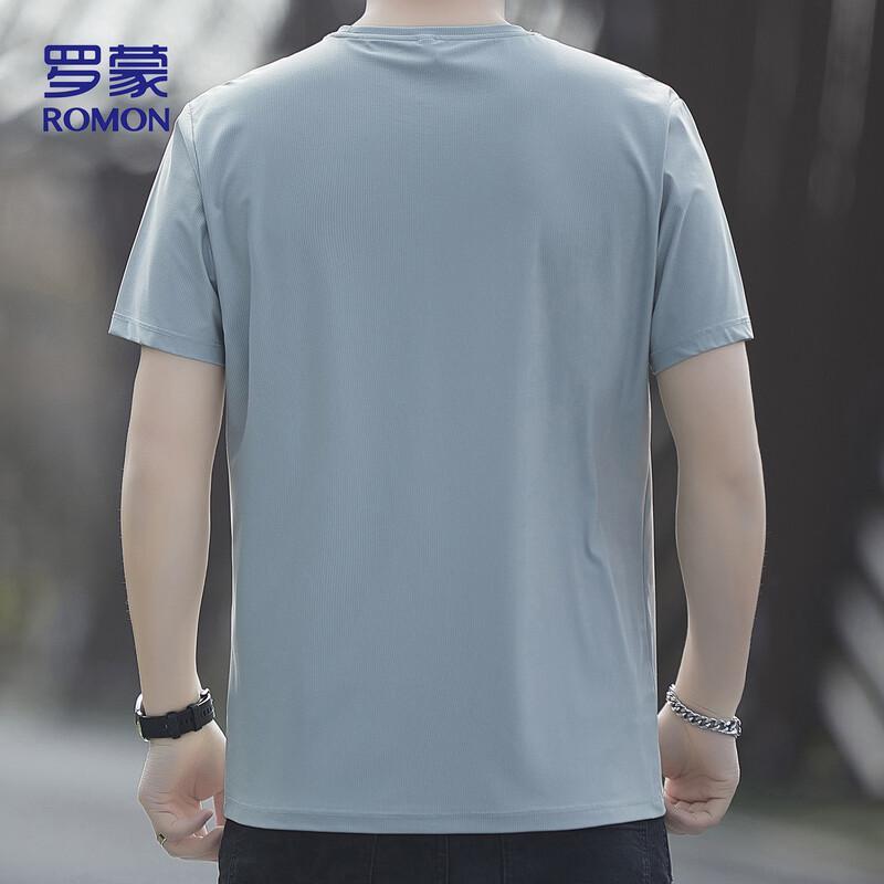 ROMON Men's Ice Silk Short Sleeve T-Shirt