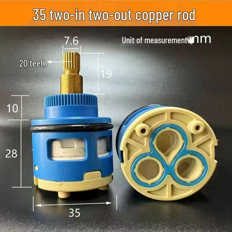 

Rotating Diverter Kitchen Faucet with Ceramic Valve: Hot & Cold Double Outlet for Sink & Vegetable Basin