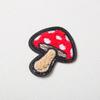 1 Pair Sew On Towel Mushroom Embroidery Patches For Clothing Applique Repair DIY Decoration