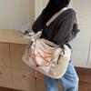 Casual Casual  Tote Bag Lightweight Solid Color Travel Luggage Bag Drawstring Portable Oxford Cloth Shoulder Bag Travel