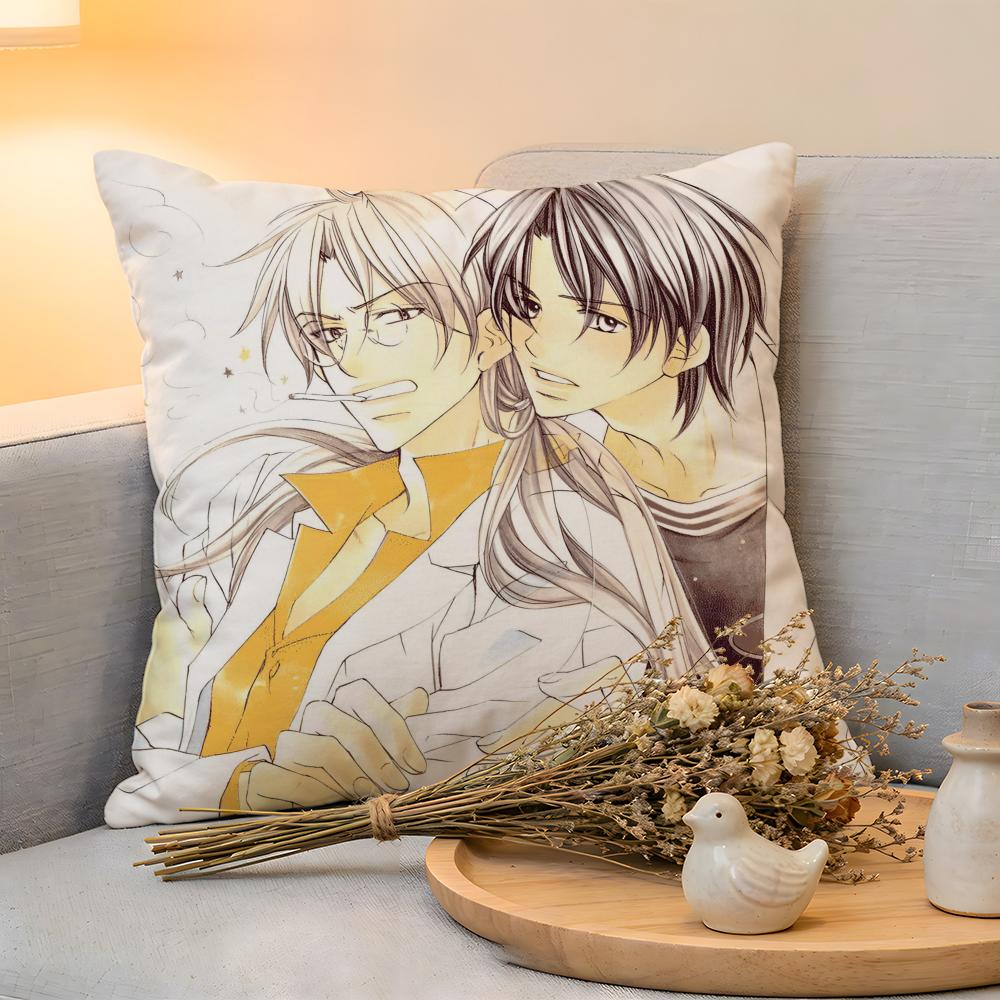 Cushion Cover Linen SkinFriendly Soft Decorative Case For Sofa Home Decor BL Anime The TTyrant Falls In Love Pillow Cover