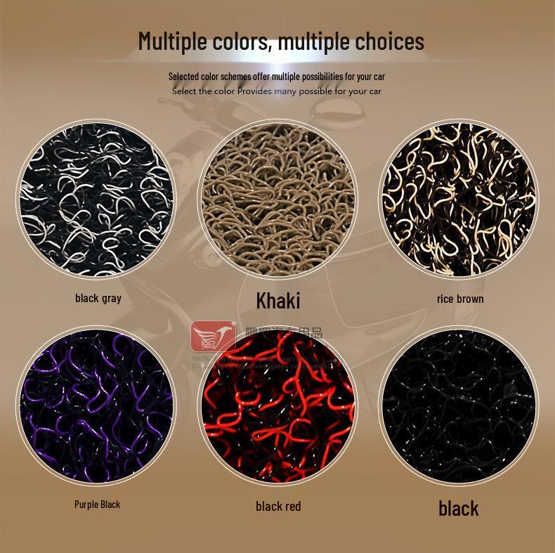 Waterproof, Wear-Resistant Silk Ring Foot Mat for Niu M1 Electric Vehicle