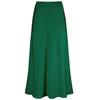 Gonna da Cocktail da Sera da Donna a Vita Alta Primavera ed Estate Gonne Lunghe Pieghettate in Raso Eleganti e di Carattere Gonne Maxi Chic
