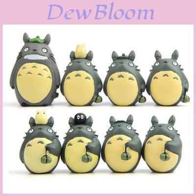 My Neighbor Totoro Zongzi Garden Decor Resin Figurine With Leaf Top For Gift And Home Decoration