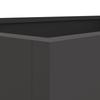 Plant Pot Black 62x47x46 cm Steel
