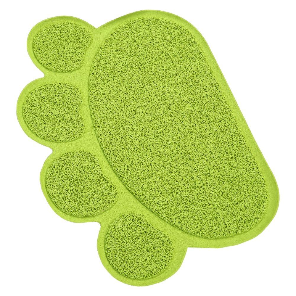 Non-Slip Cat Litter Pad PVC Pet Food Placemat Durable Litter Box Mat  for Cats and Dogs