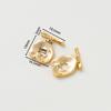 4 Sets 14K18K Gold Color Plated Brass O Toggle Clasps Connector For Diy Bracelet Necklace Jewelry Making Findings Accessories