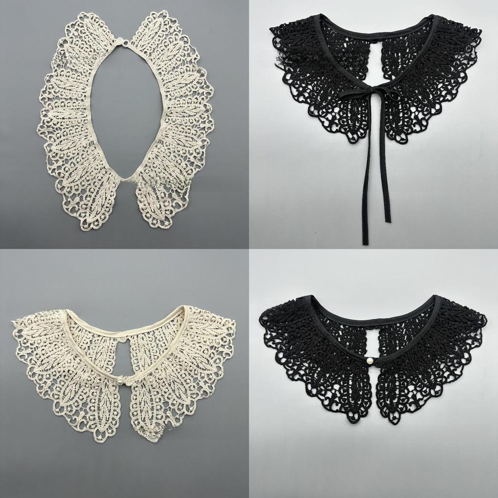 Lace Bib Collars For Women With Cotton Material Retro Fashion For Fall