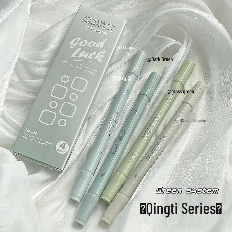 

Gradient Dual-Ended Highlighter Set for Aesthetic Bullet Journaling and Student Use Chisel Tip