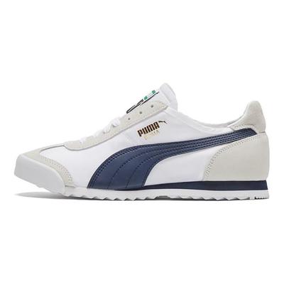 Scarpe da ginnastica unisex Roma OG in nylon bianco grigio blu a taglio basso 362408-15