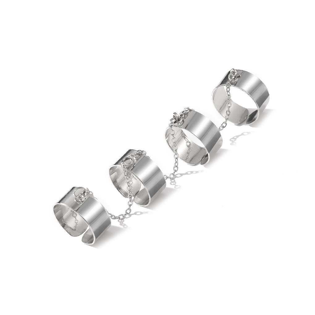 Punk Opening Ring Cool Hiphop Fashion Party Beach Work Date Wedding Bride Trendy Decoration Street Jewelry for Women Man