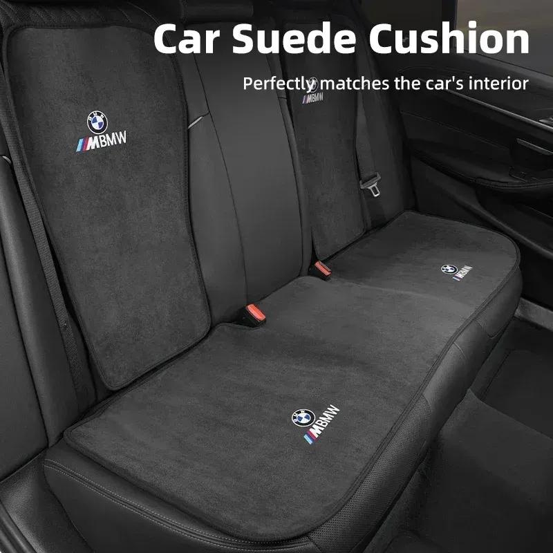 -Winter Autostoelhoes Suede Warm Voor- en Achterbankkussen Beschermer Accessoires Voor BMW 3 5 Serie X1 X3 X5 G30 G20 F48 G01 G05
