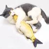 Jouet pour chat à l'herbe à chat et au poisson, accessoire pour animaux de compagnie, idéal pour broyer les dents des chats. Simulation interactive de poisson et de menthe. Jouet pour chaton.