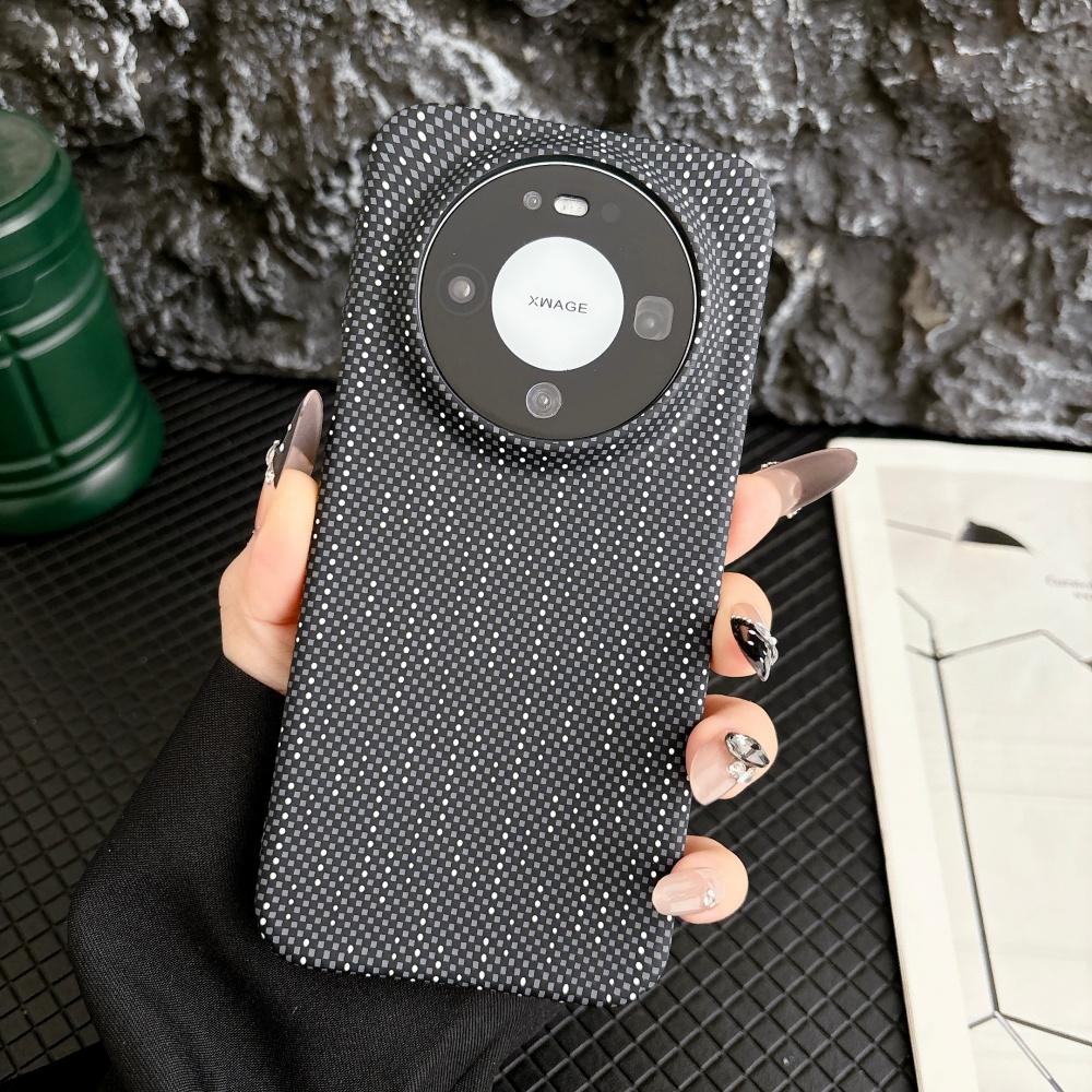 For Magsafe Carbon Fiber Kevlar PC Magnetic Phone Case For HuaWei Mate 80 Pura 80 70 Pro Max Ultra Wireless Charge Cover