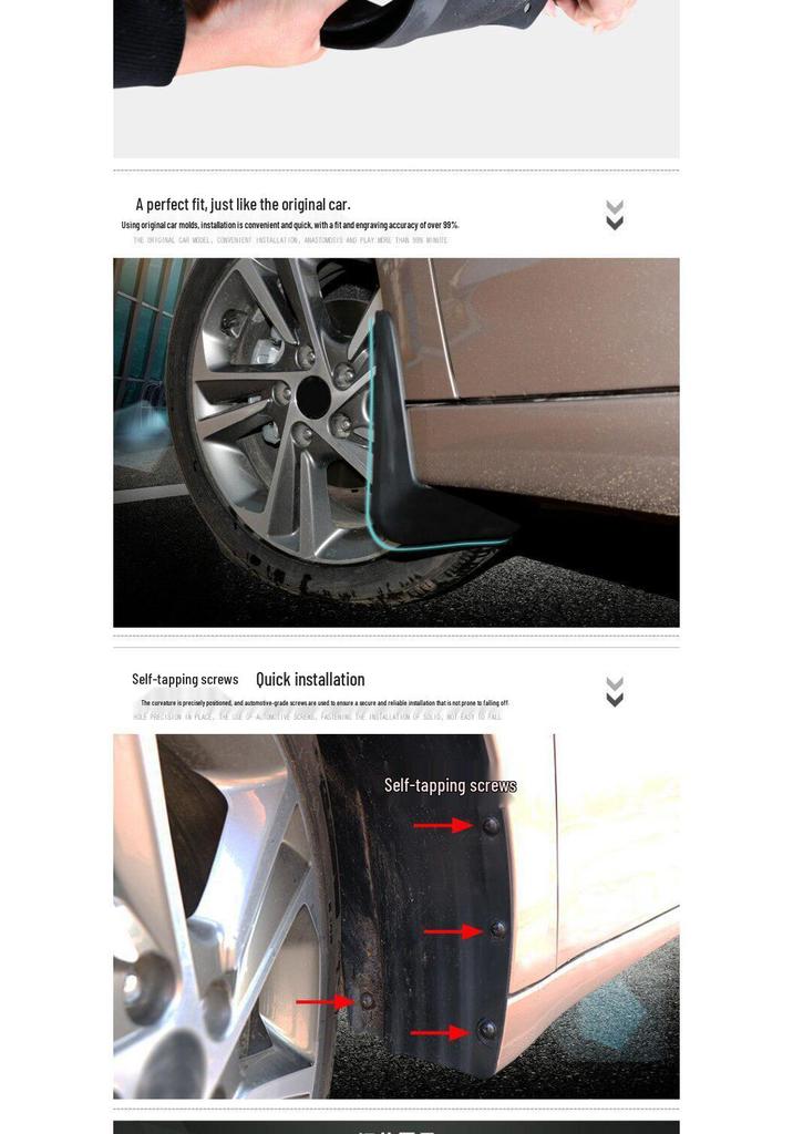 Toyota Venza & Harrier Mud Flaps for Modified Fenders