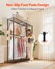 Clothing Garment Rack, Heavy Duty Clothes Rack, 6 Adjustable Tiers Clothes Racks with Steel Frame, 363 kg Load Capacity Closet Wardrobe with 3 Hanging