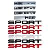 3D Chrome Metal HSE SDV6 SDV8 Luxury Logo Emblem Car Side Fender Trunk Badge Sticker For  Sport Discovery Evoque Decor