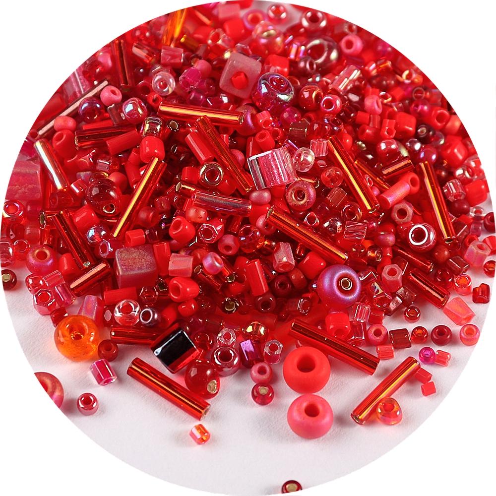 500Pcs Japan Miyuki Seed Beads Mixed Delica Round Glass Beads Mix Colors and Size Glass Twist Bugle Tube For Clothing Accessory