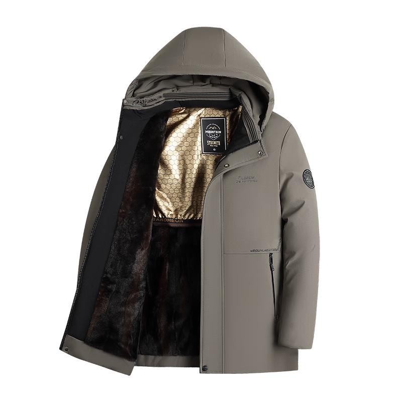 TUCANO Men's Winter Warm Thickened Hooded Padded Jacket