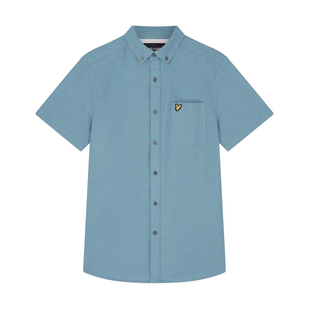 Lyle & Scott Mens Slub Short-Sleeved Shirt