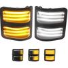2* 12V LED Car Side Mirror Marker Running+Turn Signal Lights 7C3Z-13776-A for Ford F150 F250 F350 F450 F550 Super Duty 2008-2016
