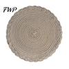Heat Buffer Table Mat 12 Inch Round Placemats, Polyester Woven Braided Place Mats, Durable Washable Resistant Circle Dining Mats for Kitchen