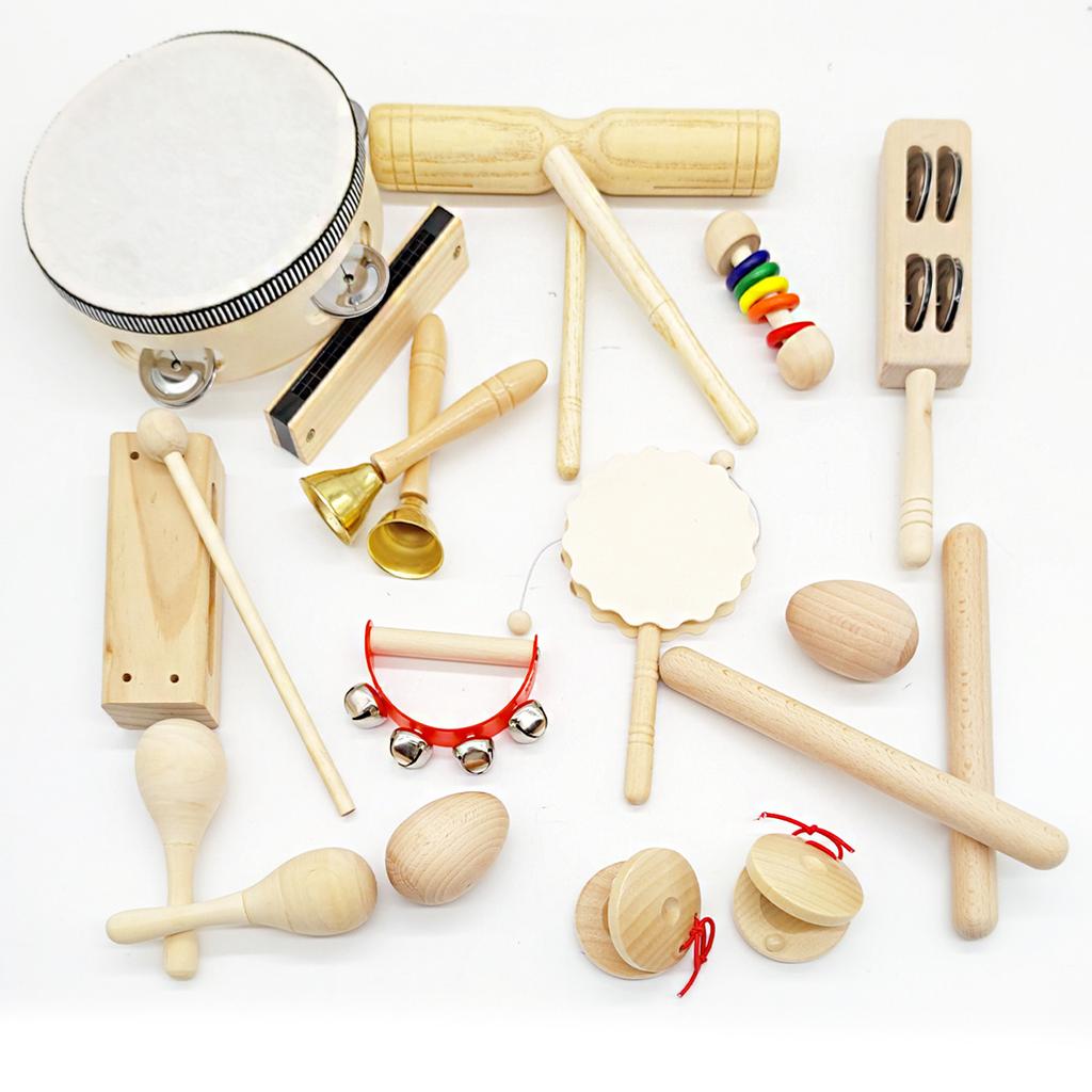Wooden Music Set Percussion Kids Musical Instruments Unique Play Toddler Musical Instruments for Kids Musical