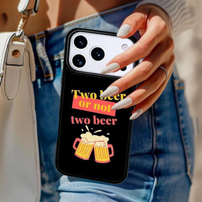 Beer Alcohol Phone Case For iPhone 17 Air 14 15 13 12 Max Cover For Apple 14 15 16 16e 11 Pro Max Plus Coque