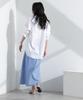 Nano Universe Striped Skirt be paired with other Size S Women's Multi-Button (Can items) (110cm), Blue, 669-5130311