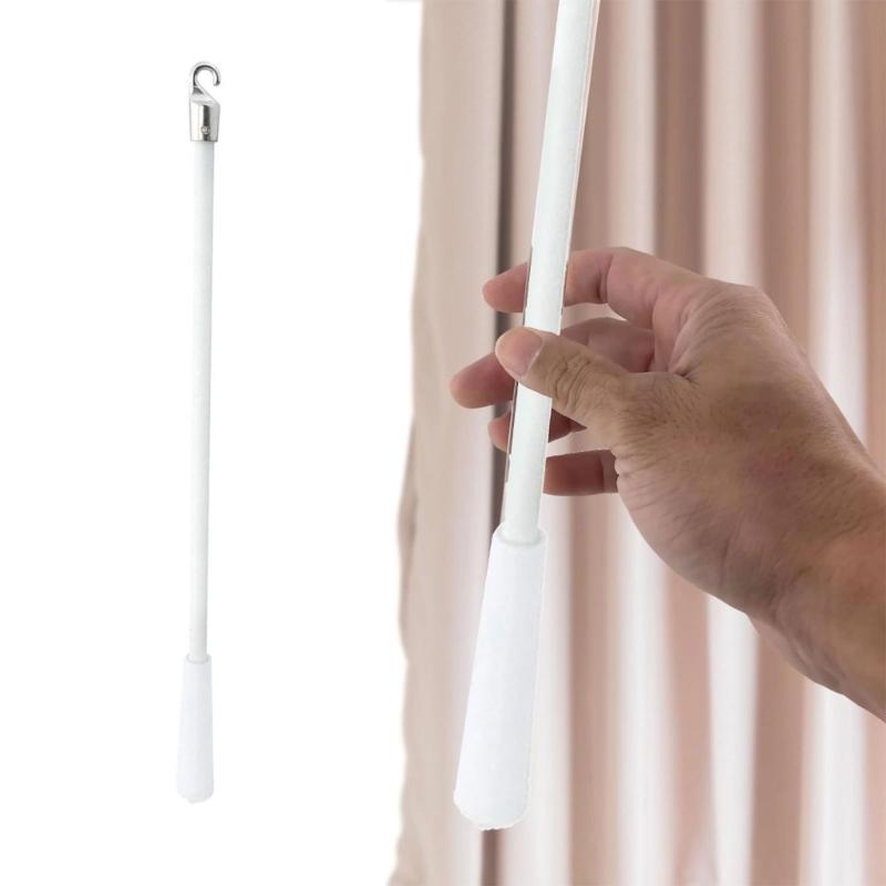 Durable Fiberglass Blinds Rod with Metal Hook, Vertical Blinds Opening Rod Blind Wand for Vertical Blinds, Home Decors
