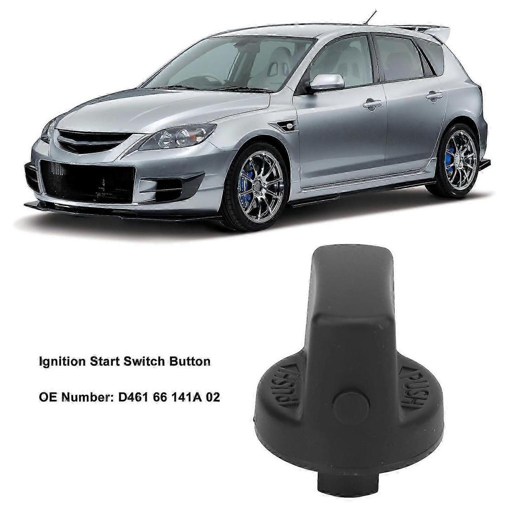 Ignition Key Knob Replacement Part D461 66 141a 02 Compatible with Mazda CX‑7 CX‑9 Speed 6 Push Start Button Switch