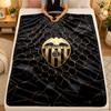 Flannel BlanketValencia FC Warm Soft Throw Blanket for Indoor Sofa Bed Living Room Use