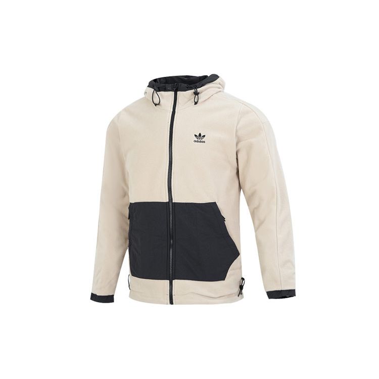 adidas Originals Reversible Polar Fleece Jacket Black/Beige HL9186