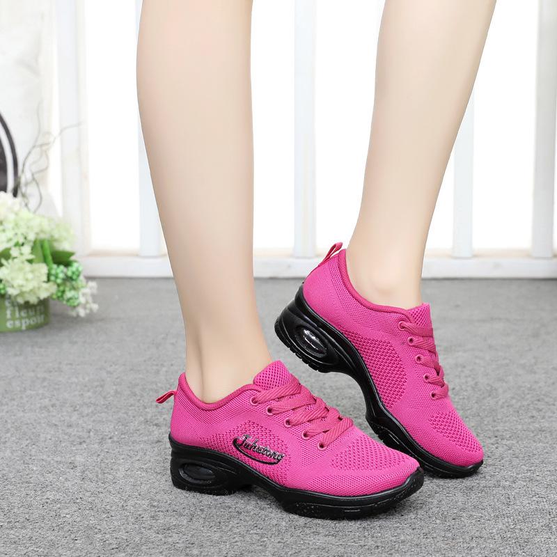 New polyurethane lightweight air cushion sole fly-woven women's shoes fashion versatile sports shoes casual women's shoes