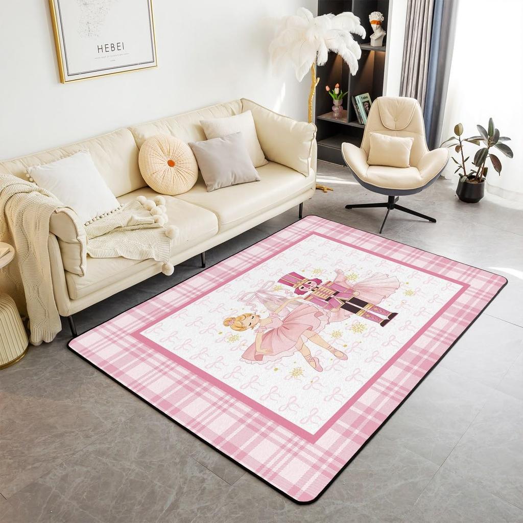 King and Queen Crown Area Rug Romantic Gold White Loving Heart Rugs for Living Room 39"x59",Couple Lover Gray and Black Washable Rug,Wedding