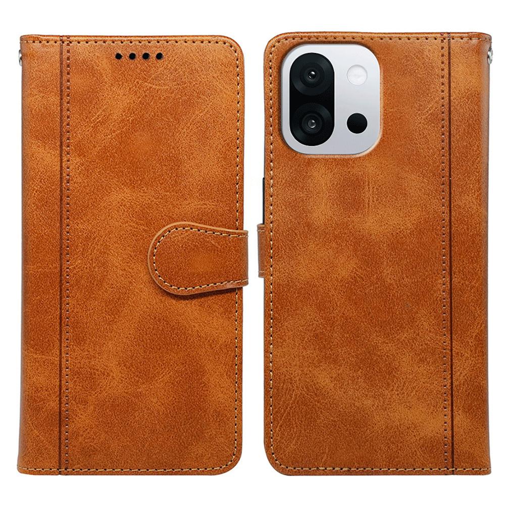 For OnePlus 13T 5G Case Calf Texture Leather Stand Book Style Phone Cover