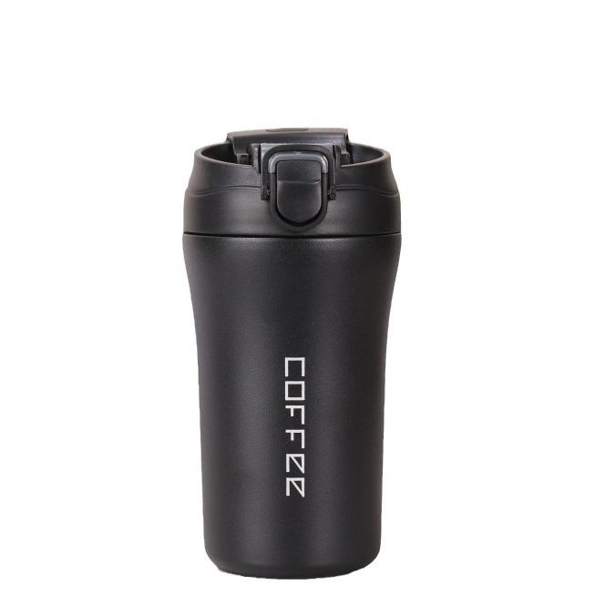 Simple And High-Value Coffee Cup Straw Double Drink Thermos Cup Portable Accompanying Cup Creative Car Male And Female Students Water Cup