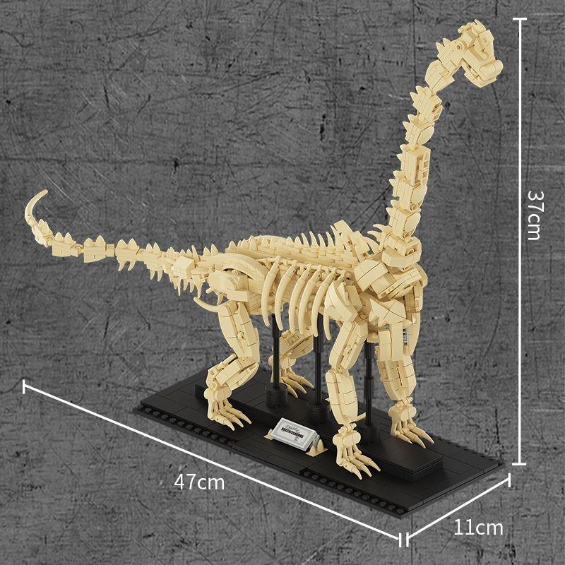Dinosaur Skeleton Fossils Building Blocks Jurassic Park World Tyrannosaurus Rex Model Bricks Toys For Children Boy Gifts