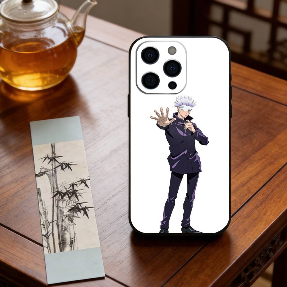 Anime J-Jujutsu Kaisen S-Satoru Gojo Phone Case Silicone Soft For IPhone 17 16 15 14 13 12 11 X XR Plus Pro Max Plus
