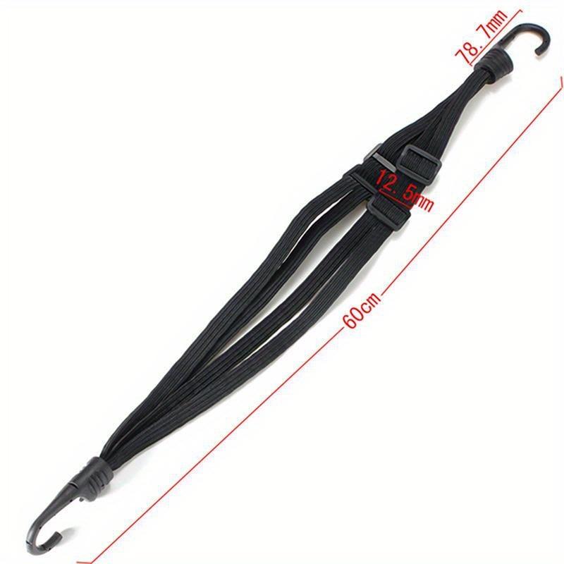 Universal 60cm Motorcycle Luggage Strap Moto Helmet Gears Fixed Elastic Buckle Rope High-Strength Retractable Protective Net