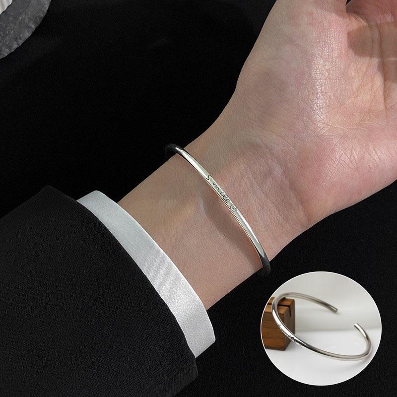 

Посеребренный браслет-манжета из серебра 925 пробы с витым плетеным узором для мужчин и женщин – Ретро тайский дизайн