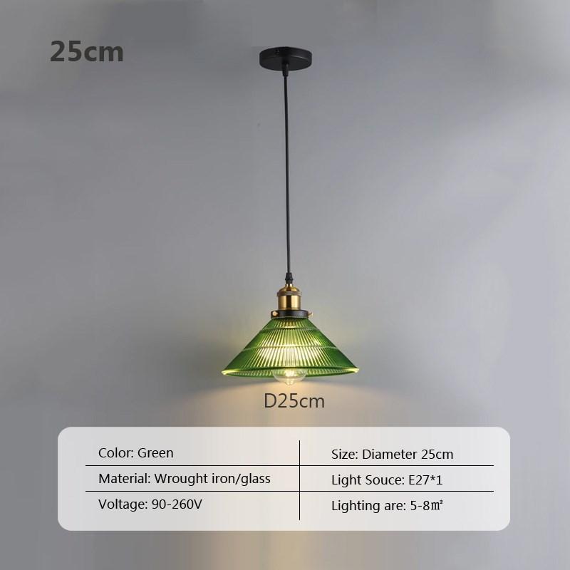Nordic Glass Pendant Light Green Hanging Lamps Living Room Decor Luminaire Hall Bedroom Dining Room Coffee Indoor Fixture Lustre