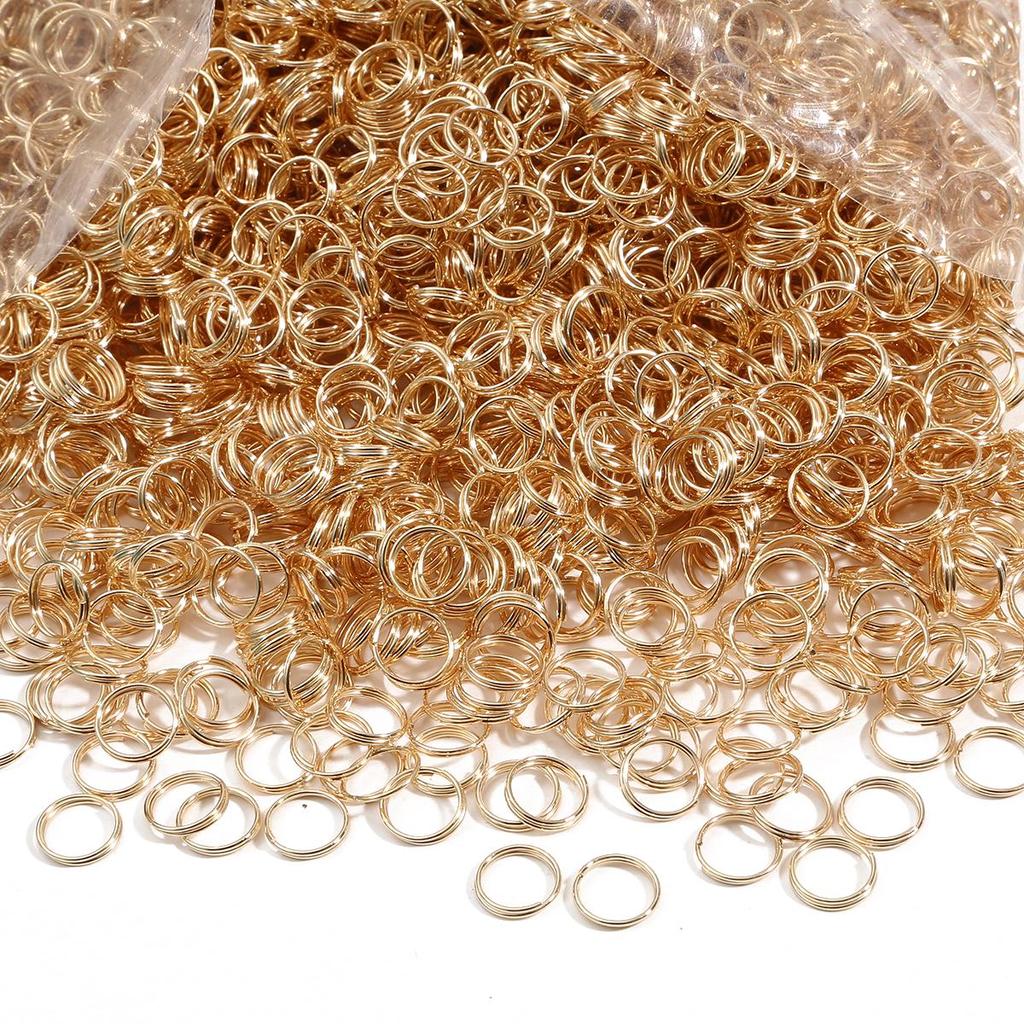 200-500Pcs Iron Double Ring Jump Ring For DIY Necklace Bracelet Jewelry Making Craft Accessories