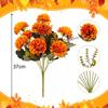 Artificial Marigold Chrysanthemum Flower Home Decor Simulation Floral Arrangement Fake Flower Decors for Room Table