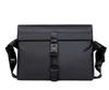 Nordic Minimalist Men's Leather Crossbody Briefcase – Trendy Shoulder Bag for Business Commute