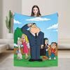 Americans Dads Cartoon Accessories Blankets Lightweight Thin Flannel  Throw Blanket Comfortable Bedspreads