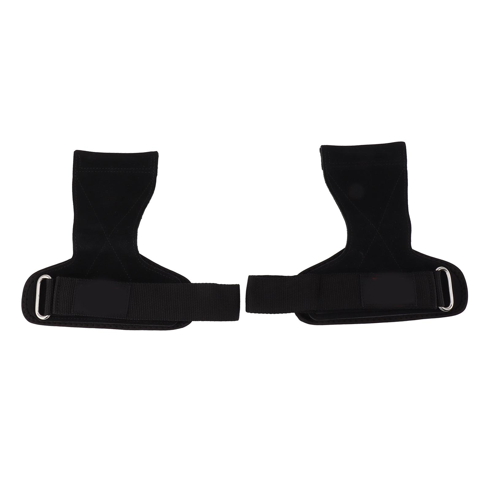 Pull Up Deadlift Straps Assist Wrist Padded Workout Power Lifting Weightlifting Gym Gloves